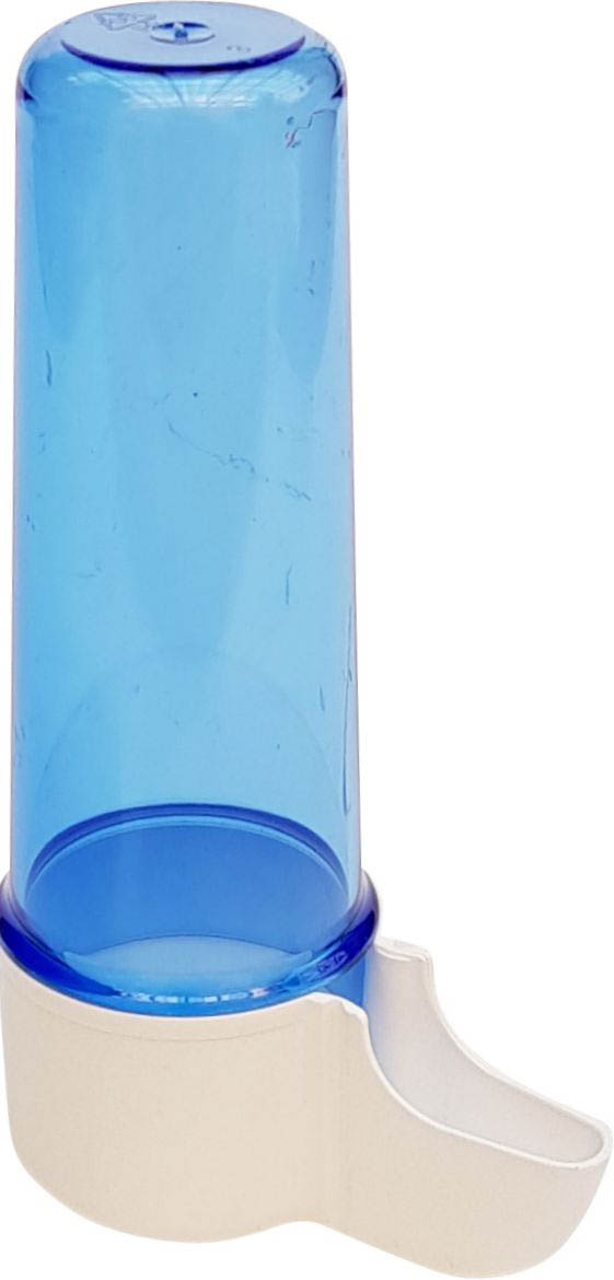 Fontäne, hoher Fuß,blaues - Glas ,110 ccm      (128b)