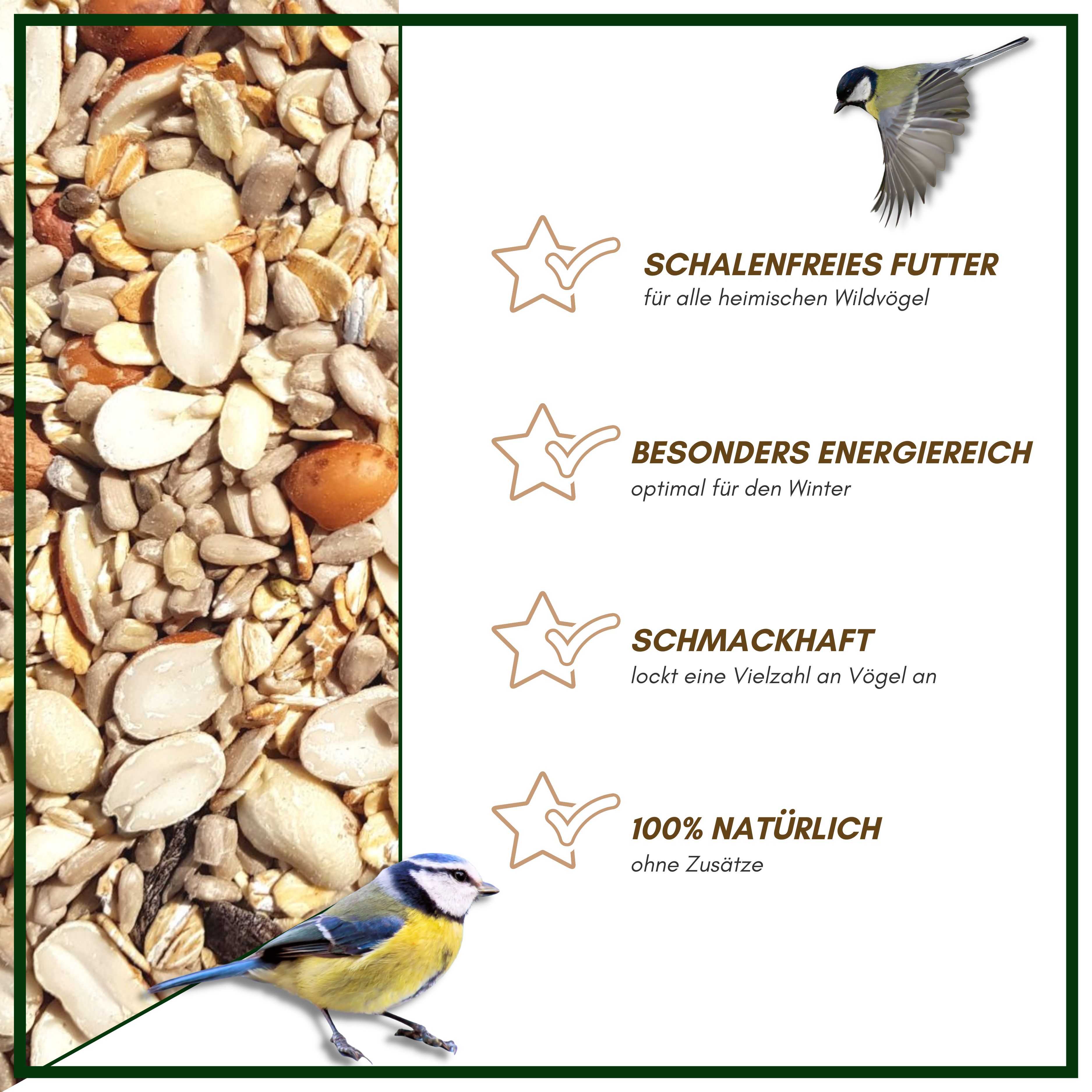 Supravit Balkonfutter für Wildvögel 25kg Sack energiereiches Wildvogelfutter